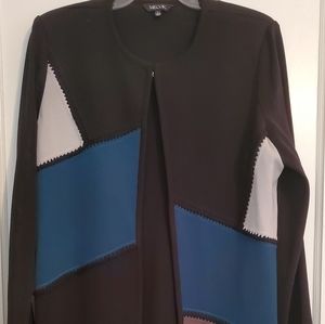 Misook Sz Large Jacket Patchwork Design